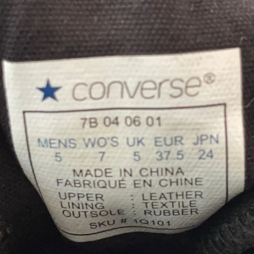 VINTAGE RARE Converse All Star 1Q101 Suede Leather Hi Sneakers sz 7 women - Picture 11 of 16